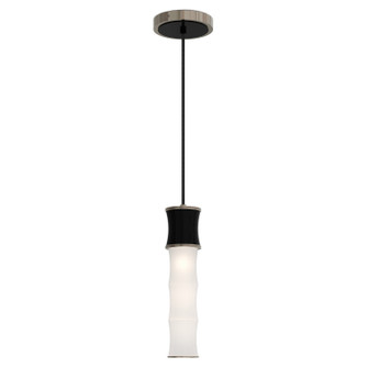Kane One Light Pendant in Obsidian w/Polished Nickel (165|OS86)