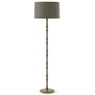 Kane One Light Floor Lamp in Matte Smokey Taupe w/Modern Brass (165|MST73X)