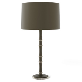 Kane One Light Table Lamp in Matte Smokey Taupe w/Polished Nickel (165|MST72X)