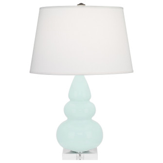 Small Triple Gourd One Light Accent Lamp in Mint Glazed Ceramic w/Lucite (165|MN33X)