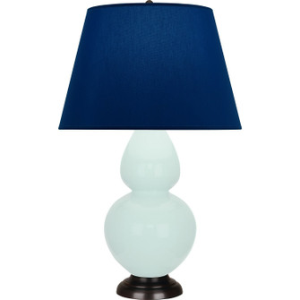 Double Gourd One Light Table Lamp in Mint Glazed Ceramic w/Deep Patina Bronze (165|MN21N)