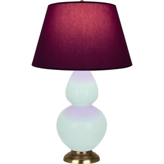 Double Gourd One Light Table Lamp in Mint Glazed Ceramic w/Antique Natural Brass (165|MN20P)