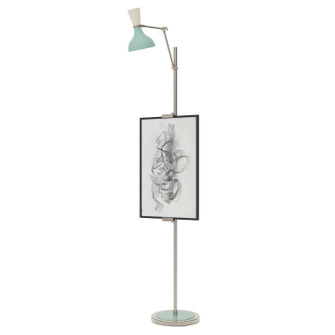 Clare One Light Floor Easel in Polished Nickel w/Mint, Lily Painted (165|MN17LY)