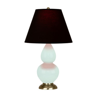 Small Double Gourd One Light Accent Lamp in Mint Glazed Ceramic w/Antique Natural Brass (165|MN10K)