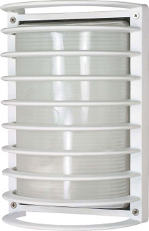 Die Cast Bulk Heads Semi Gloss White One Light Outdoor Bulk Head in Semi Gloss White (72|60-532)