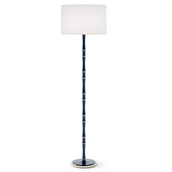 Kane One Light Floor Lamp in Midnight Blue w/Polished Nickel (165|MB74)