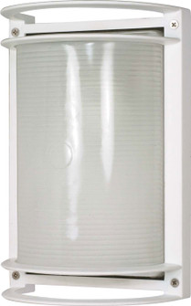 Die Cast Bulk Heads Semi Gloss White One Light Outdoor Bulk Head in Semi Gloss White (72|60-530)