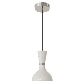 Clare One Light Pendant in Polished Nickel w/Lily Painted (165|LY02LY)