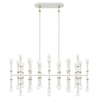 Kane 42 Light Chandelier in Daisy w/Modern Brass (165|DY77)
