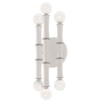Kane Six Light Wall Sconce in Daisy w/Polished Nickel (165|DY76)
