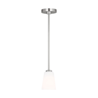 Miles One Light Mini-Pendant in Brushed Nickel (1|GLP1031BS)