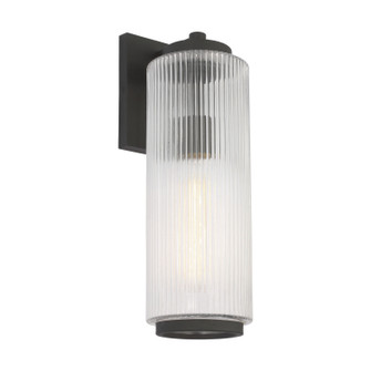 Ronde One Light Outdoor Wall Lantern in Textured Black (1|GLO1081TXB)