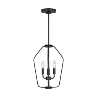 Kennan Three Light Chandelier in Midnight Black (1|GLC1283MBK)