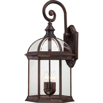 Boxwood Three Light Outdoor Wall Lantern in Rustic Bronze (72|60-4968)