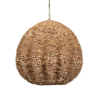 Kauri Five Light Pendant in Antique Brass (52|21611)