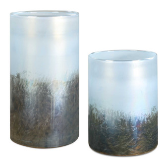 Midnight Vases Set/2 in Blue To Silver (52|18253)