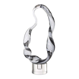 Luminous Twist Sculpture in Smoked Glass (52|18242)