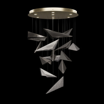 Volo LED Pendant in Soft Gold/Smoke Hammered (48|100120-55)