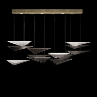 Volo LED Pendant in Soft Gold/Smoke Linear (48|100118-52)