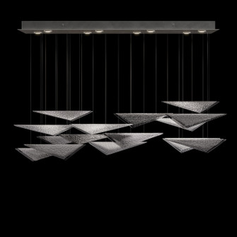 Volo LED Pendant in Silver/Smoke Hammered (48|100117-45)