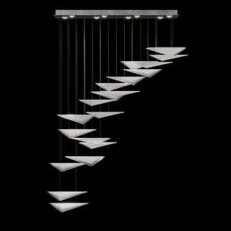 Volo LED Pendant in Silver/Clear Hammered (48|100116-44)
