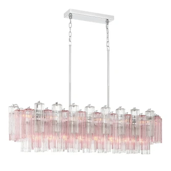 Addis 14 Light Linear Chandelier in Polished Chrome (60|ADD-317-CH-SP)