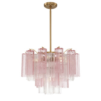 Addis Six Light Chandelier in Aged Brass (60|ADD-306-AG-SP)