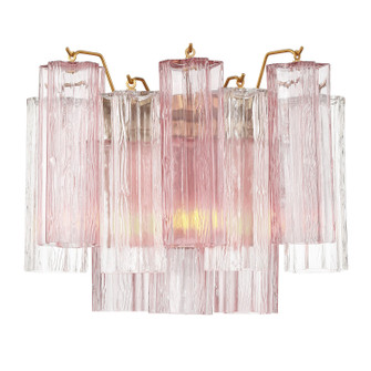 Addis Two Light Wall Sconce in Aged Brass (60|ADD-302-AG-SP)