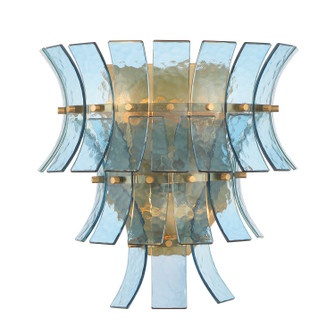 Abigail Three Light Wall Sconce in Aged Brass (60|ABI-2002-AG-BL)