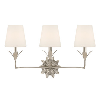 Broche Three Light Bath in Antique Silver (60|573-OP-SA)