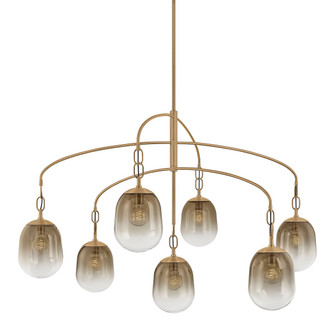 Harvey Seven Light Chandelier in Patina Brass (67|F2559-PBR)