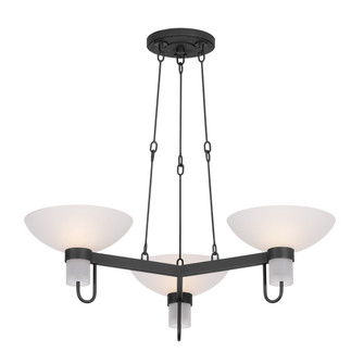 Arturo Three Light Chandelier in Textured Bronze W/ Hl (67|F1730-TBZH)