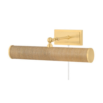 Holly Two Light Picture Light in Aged Brass/Grasscloth (428|HL263202-AGB/GC)