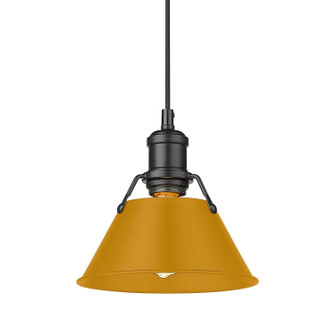 Orwell One Light Pendant in Matte Black (62|3306-S BLK-AY)