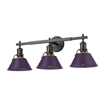 Orwell Three Light Vanity in Matte Black (62|3306-BA3 BLK-EP)