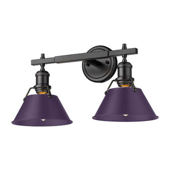Orwell Two Light Vanity in Matte Black (62|3306-BA2 BLK-EP)