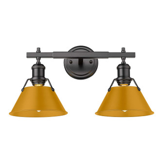 Orwell Two Light Vanity in Matte Black (62|3306-BA2 BLK-AY)