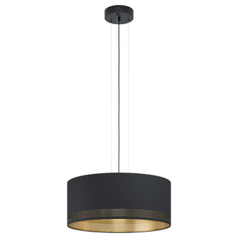 Esteperra One Light Pendant in Black (217|99274A)