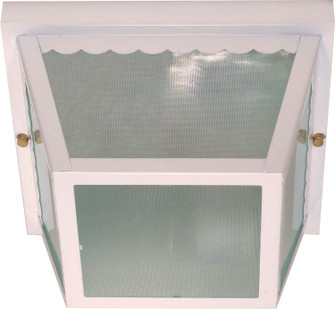 Carport Two Light Flush Mount in White (72|60-470)