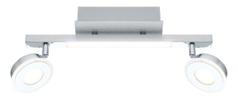 Cardillio LED Fixed Track Light in Brushed Aluminum & Chrome (217|95997A)