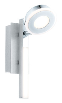 Cardillio LED Wall Sconce in Brushed Aluminum & Chrome (217|95996A)