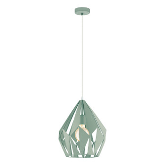 Carlton One Light Pendant in Pastel Green (217|49026A)