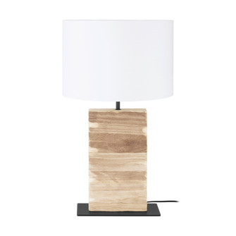 Contessore One Light Table Lamp in Black / Wood (217|39917A)