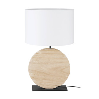 Contessore One Light Table Lamp in Black / Wood (217|39916A)