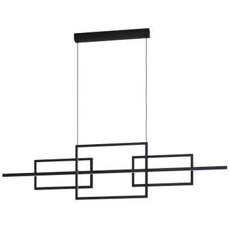 Puebla LED Linear Pendant in Black (217|39798A)