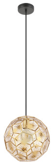 Skoura One Light Pendant in Structured Black (217|39754A)