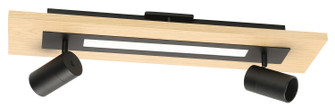 Torrestralle LED Fixed Track Light in Wood & Black (217|39748A)