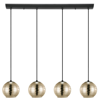 Lemorieta Four Light Pendant in Black (217|39686A)