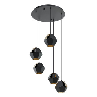 Rasigures Five Light Pendant in Black (217|39635A)
