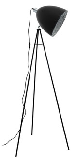 Mareperla One Light Floor Lamp in Black & Chrome (217|39499A)